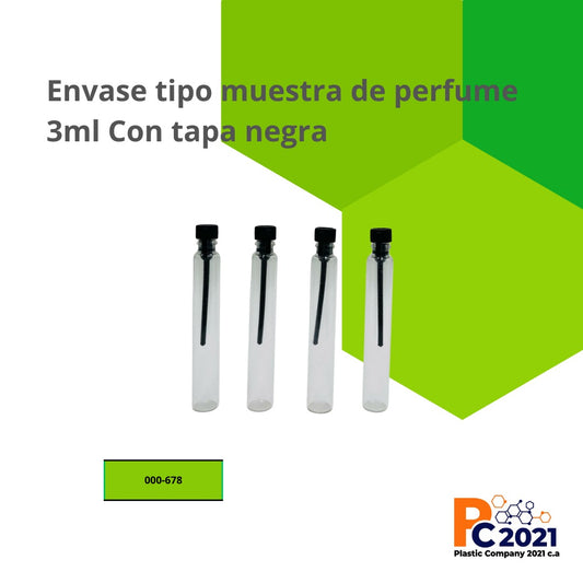 Envases 3ml Muestras Vidrio