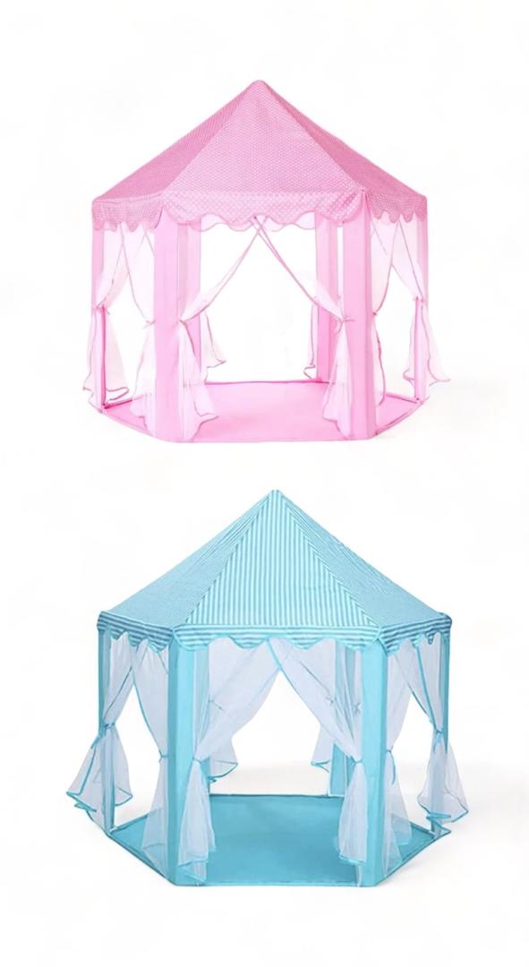 Carpa Rosada y Azul Hexagonal