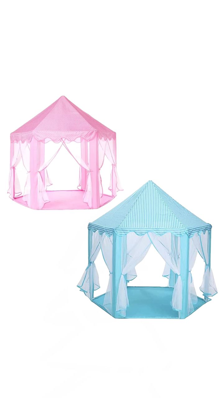 Carpa Rosada y Azul Hexagonal