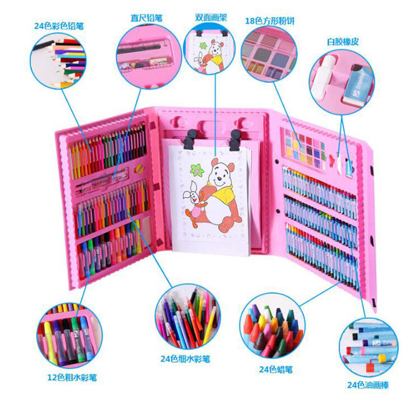 Set de dibujo de 208 piezas