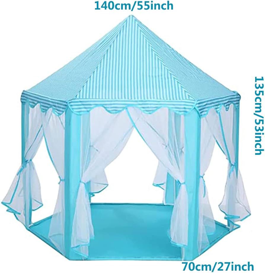 Carpa Rosada y Azul Hexagonal