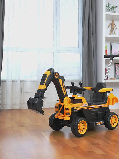 Retroexcavadora Carro Electrónico Moderno Increíble Juguete