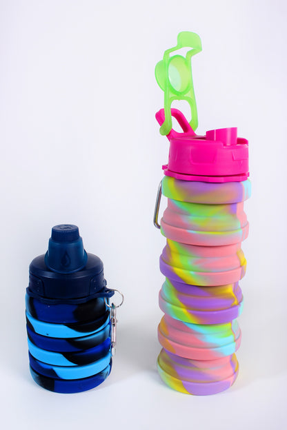 Envase plegable + cooler + silicona (Moderno, novedoso, ejercicio, senderismo)