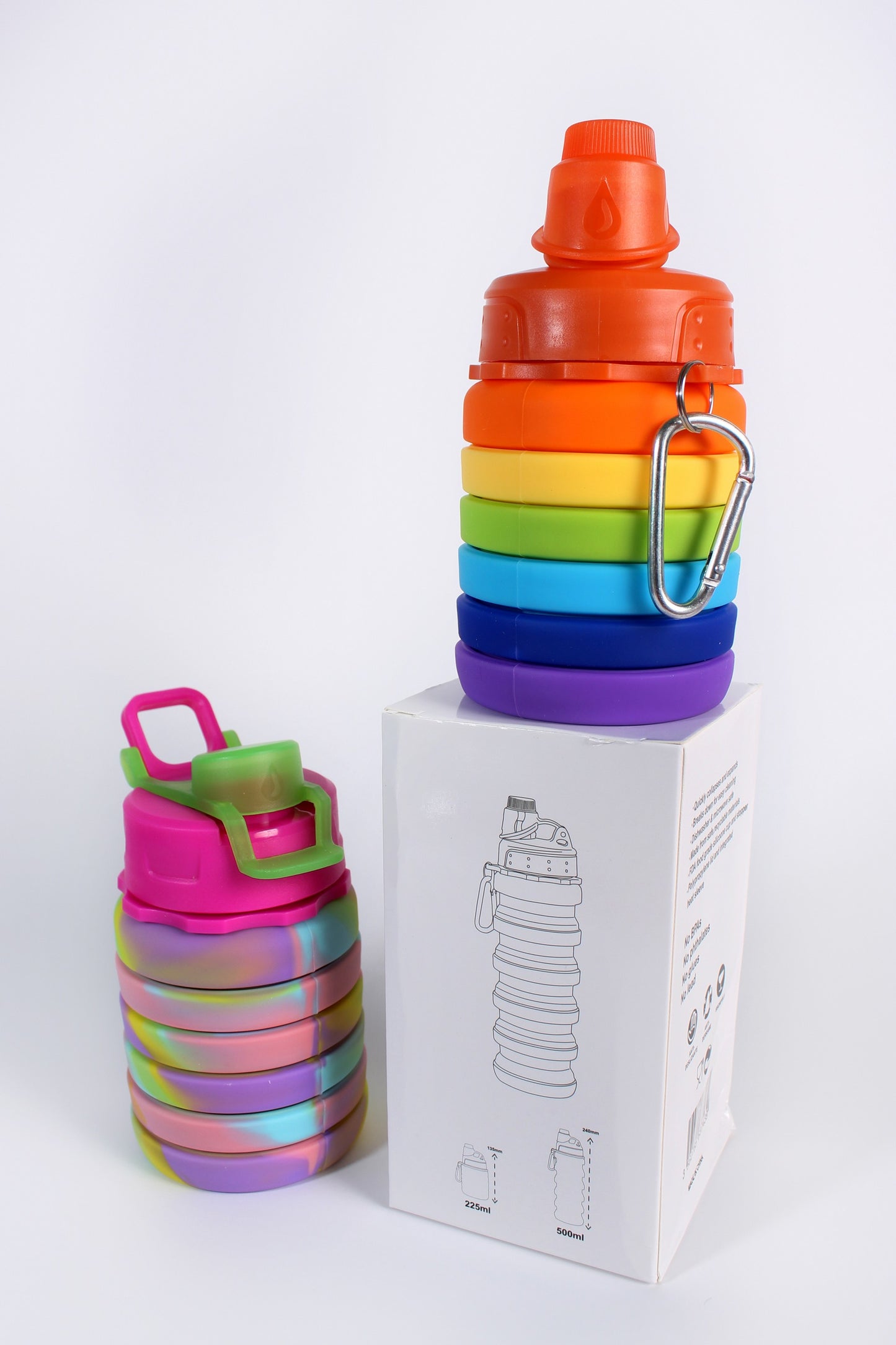 Envase plegable + cooler + silicona (Moderno, novedoso, ejercicio, senderismo)