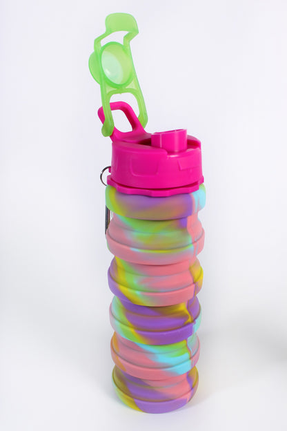 Envase plegable + cooler + silicona (Moderno, novedoso, ejercicio, senderismo)