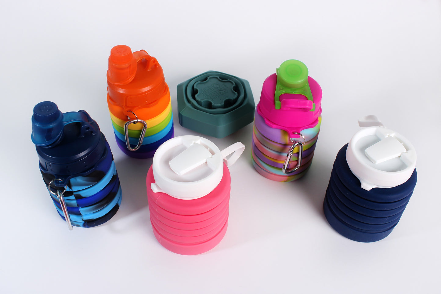 Envase plegable + cooler + silicona (Moderno, novedoso, ejercicio, senderismo)